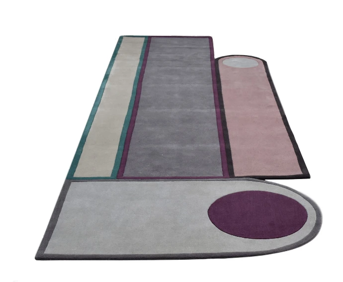 Tapete en forma sobre diseño